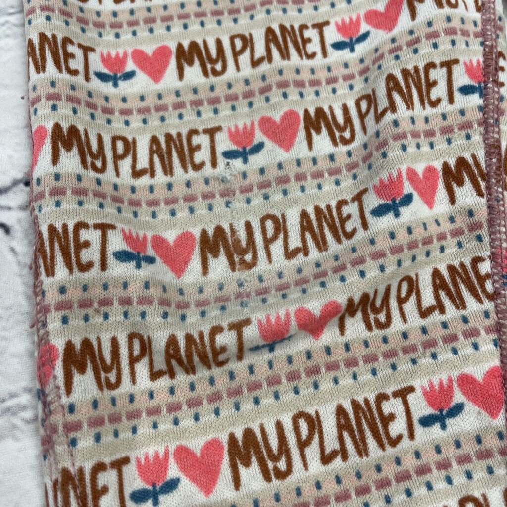 I Heart My Planet Striped Leggings